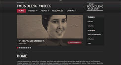 Desktop Screenshot of foundlingvoices.foundlingmuseum.org.uk