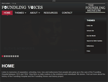 Tablet Screenshot of foundlingvoices.foundlingmuseum.org.uk