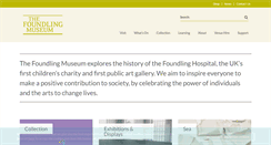 Desktop Screenshot of foundlingmuseum.org.uk